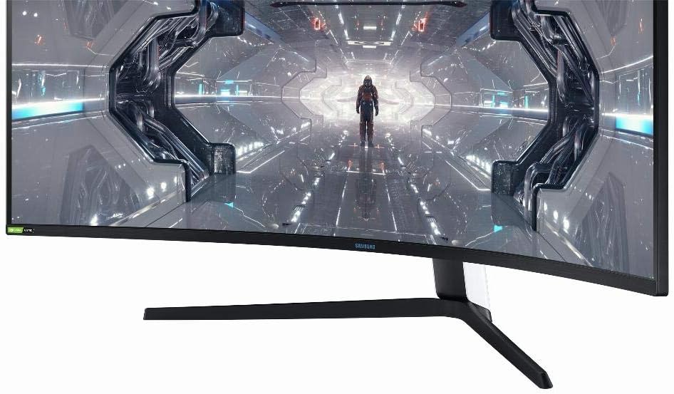 Samsung Odyssey G9 Curved Gaming Monitor, 49 Inch, 240hz, 1000R, 1ms, 1440p, Black White