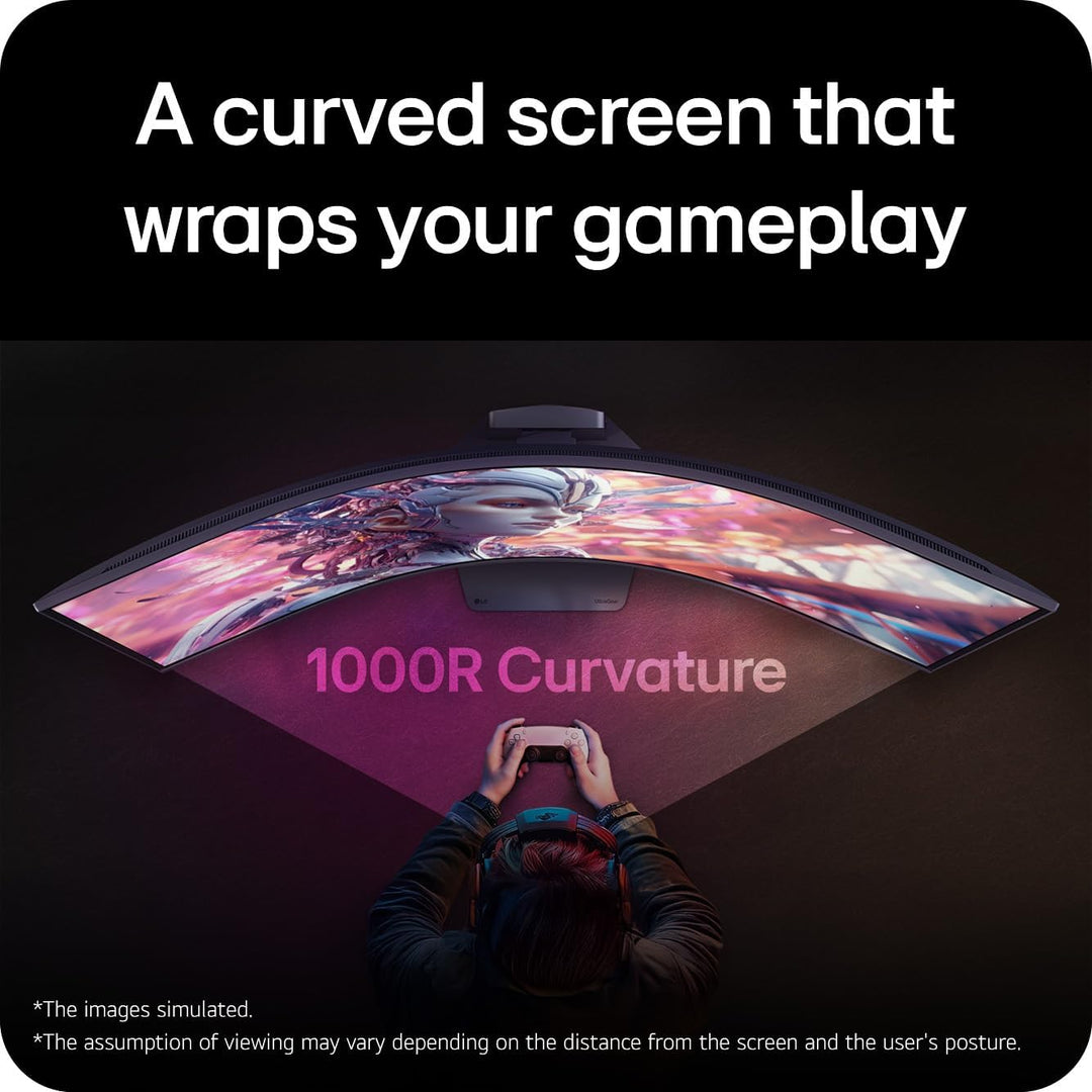 LG UltraGear evo G9 52G930B 52 inch 5K2K 240Hz Curved Gaming Monitor | World’s Largest 5K2K Display, 1000R Curve, 1ms GtG, HDR600, HDMI2.1, DP 2.1, USB-C 90W, FreeSync Premium