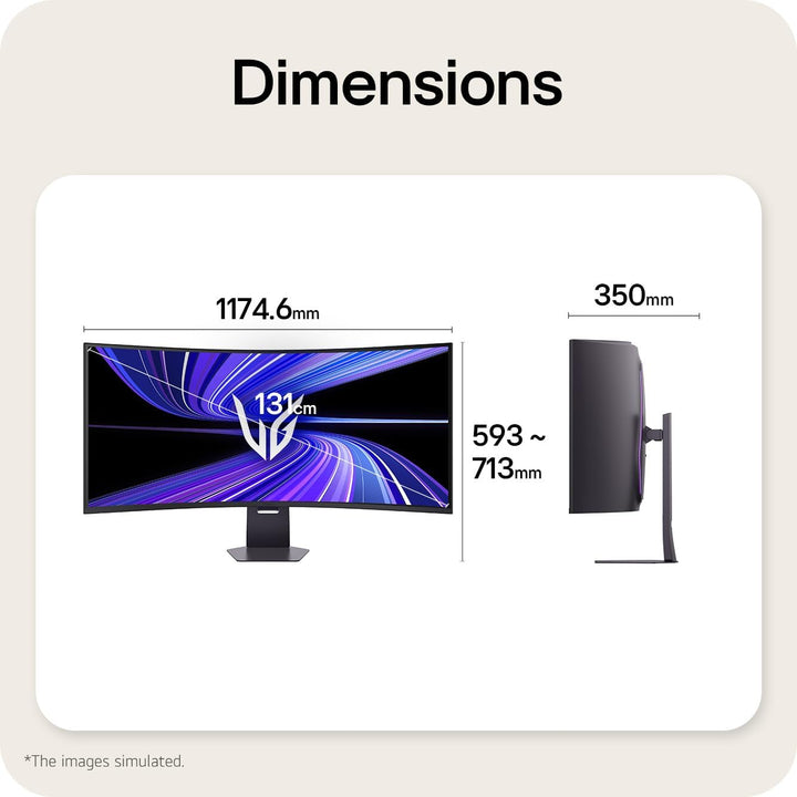 LG UltraGear evo G9 52G930B 52 inch 5K2K 240Hz Curved Gaming Monitor | World’s Largest 5K2K Display, 1000R Curve, 1ms GtG, HDR600, HDMI2.1, DP 2.1, USB-C 90W, FreeSync Premium