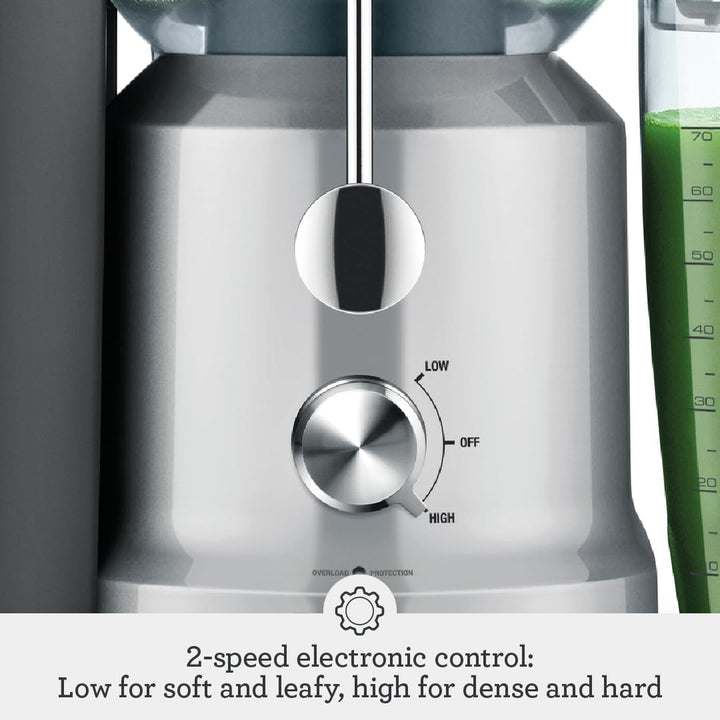 Sage - The Nutri Juicer Cold - Cold Press Extractor for Fruit and Vegetables - High Capacity 2L Jug - 1250W - Silver