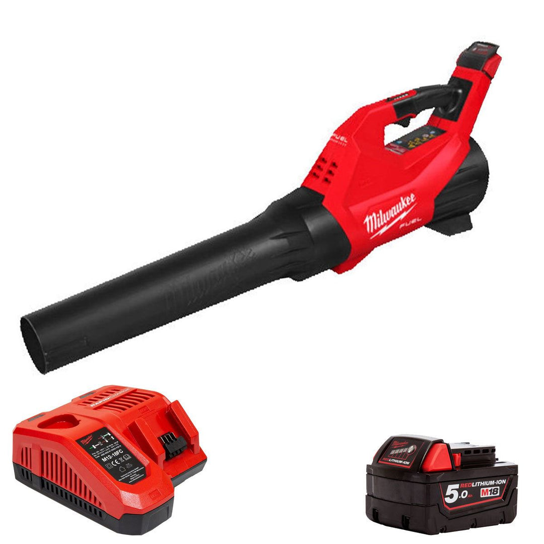 Milwaukee M18FBLG3-0 18V Fuel Brushless Blower with 1 x 5.0Ah Battery &amp; Charger