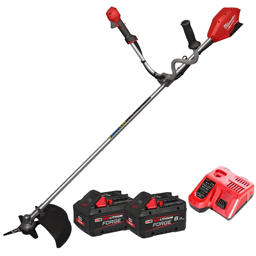 Milwaukee M18FBCU-802 18V FUEL Brushless Brush Cutter with 2 x 8.0Ah Battery &amp; Charger 4933499212