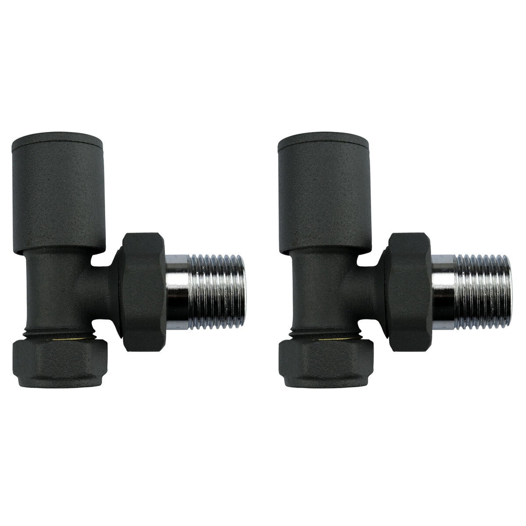Ultraheat Cylindrical-25 Vertical Manual Valve + L/S (Pair) - Anthracite Grey