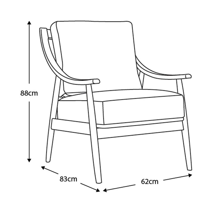 Gallery Ashford Brown Leather Armchair