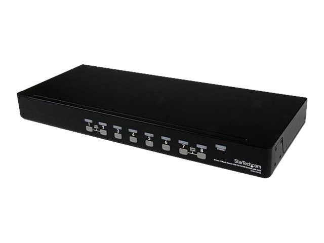 TieDex UK StarTech.com 8 Port 1U RackMount USB PS/2 KVM Switch with OSD - KVM switch - 8 ports