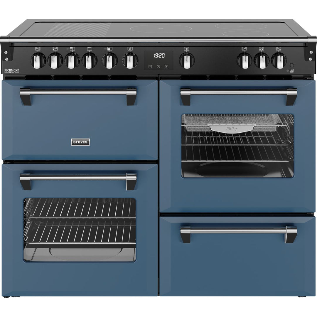 Stoves Richmond Deluxe 110Ei RTY 110cm wide Electric Range Cooker with Induction Hob - Twilight Blue