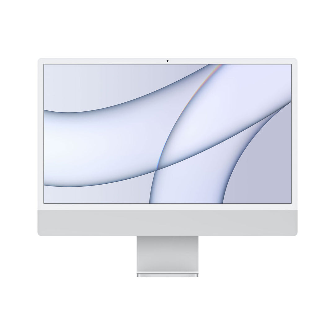 Apple iMac 2021, Apple M1 Chip,7-Core GPU, 8GB RAM, 256GB SSD, 24 Inch in Silver, MGTF3B/A