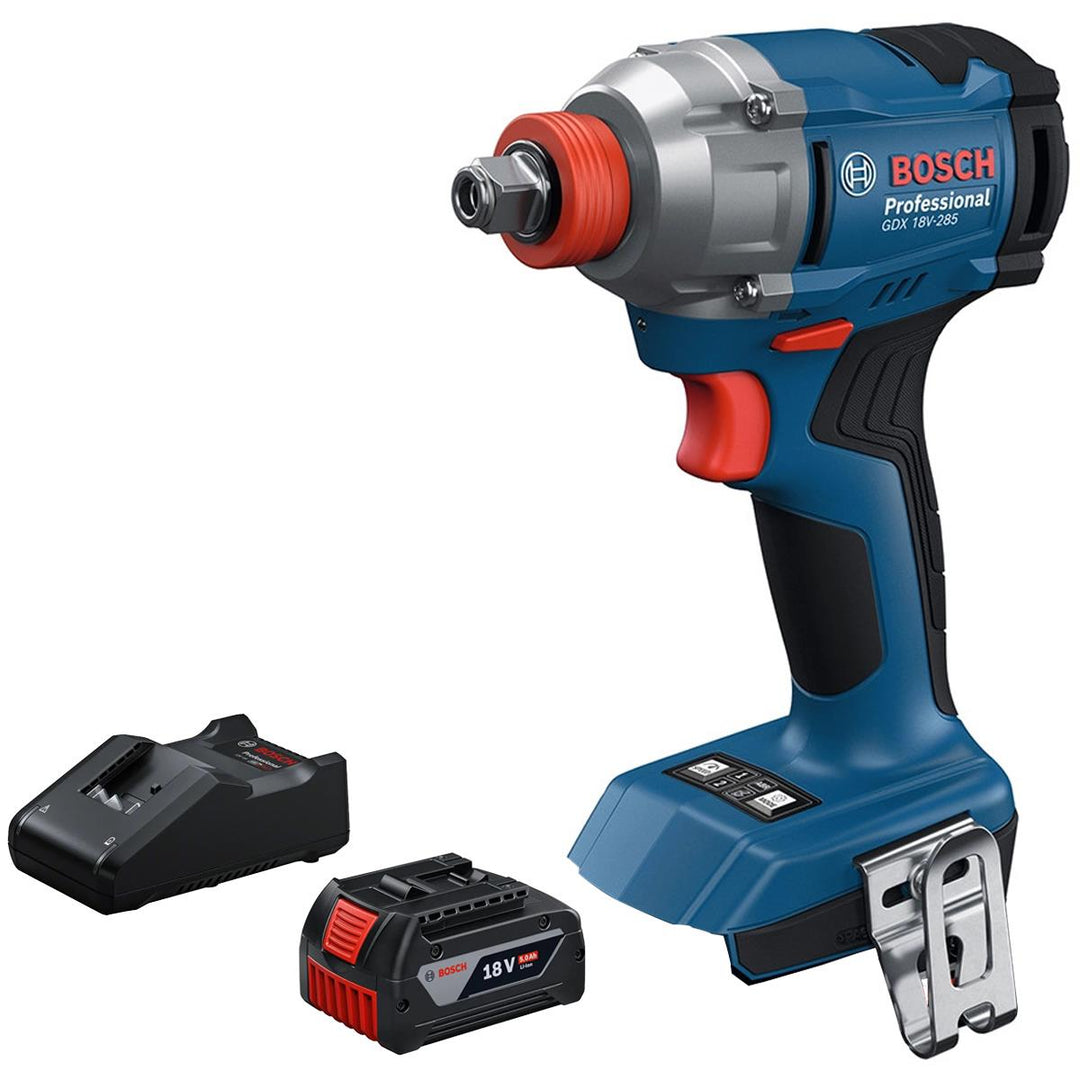 Bosch GDX 18V-285 18V Brushless Impact Driver/Wrench with 1 x 5.0Ah Battery & Charger