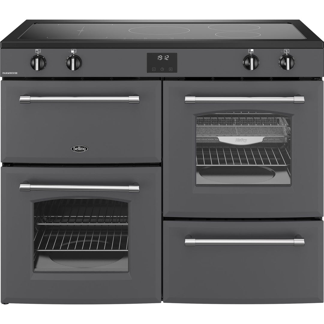 Belling Farmhouse 110Ei 110cm wide Electric Range Cooker with Induction Hob - Anthracite