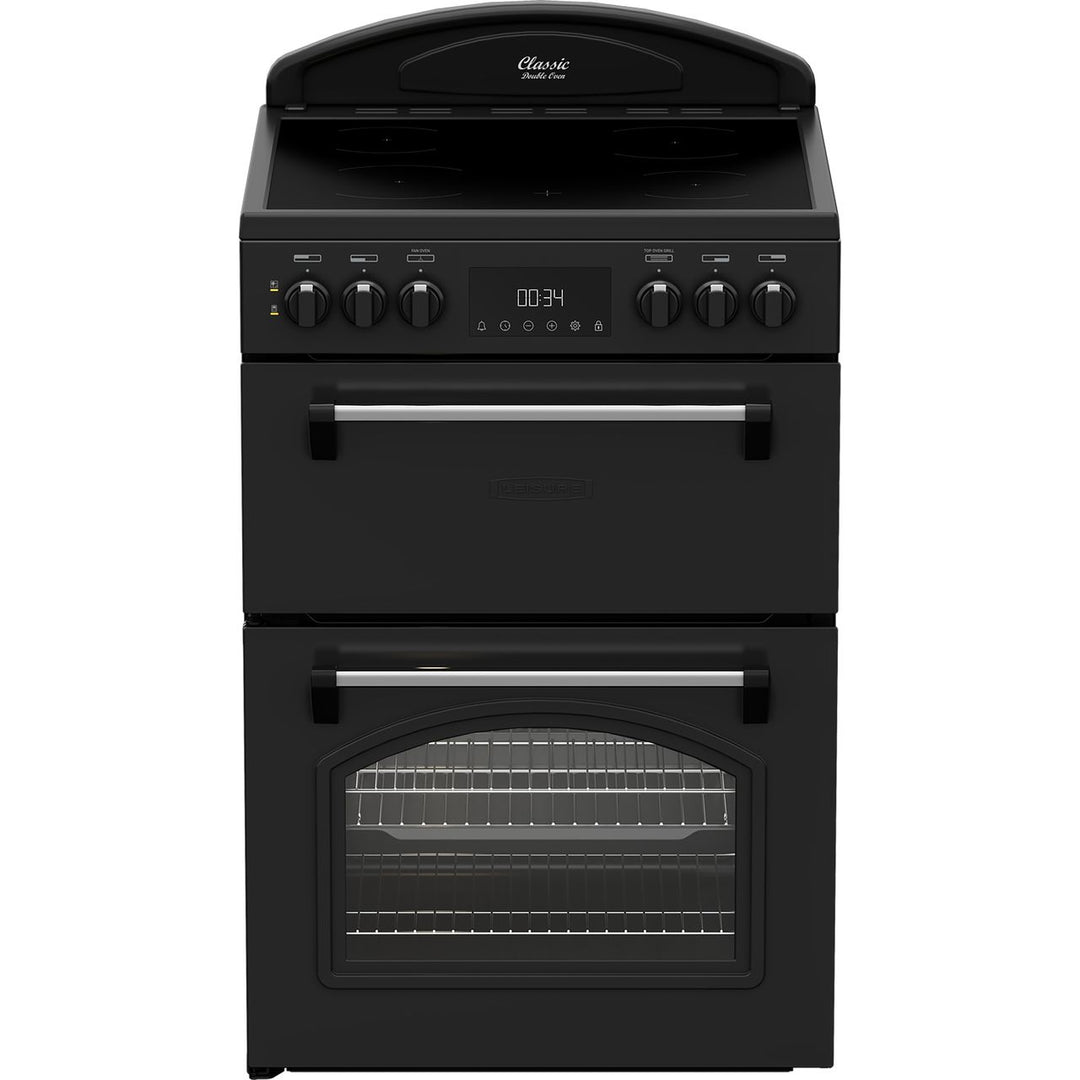 Leisure Classic CLB60ECK 60cm Wide Single Oven Electric Cooker with Ceramic Hob - Black
