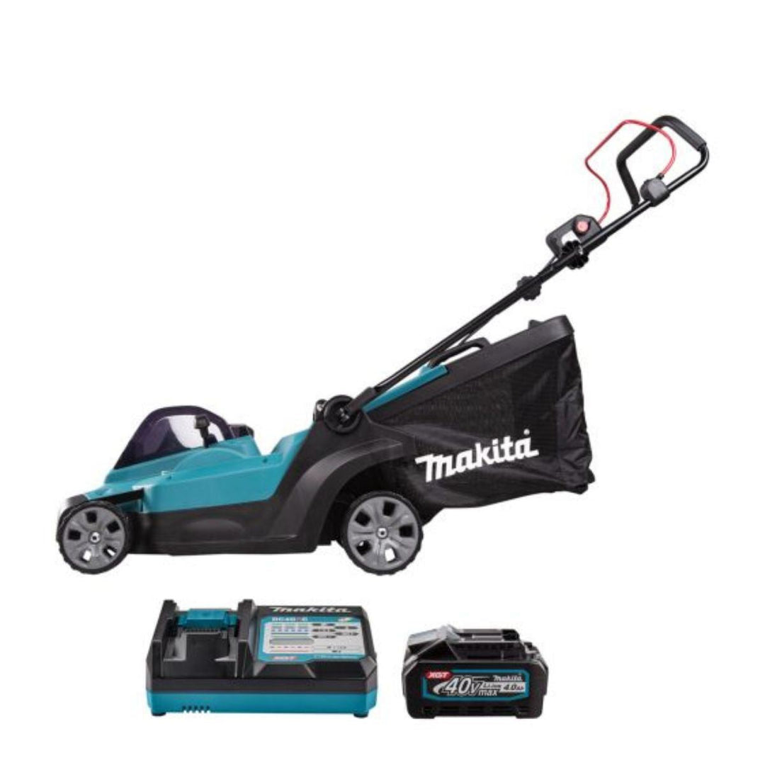 Makita LM004GM103 40Vmax XGT Brushless 430mm (17") Lawn Mower With 1 x 4.0Ah Battery &amp; Charger