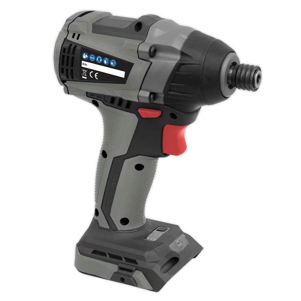 Sealey CP20VIDX Brushless 20V Impact Driver 1/4"Hex 200Nm Body Only