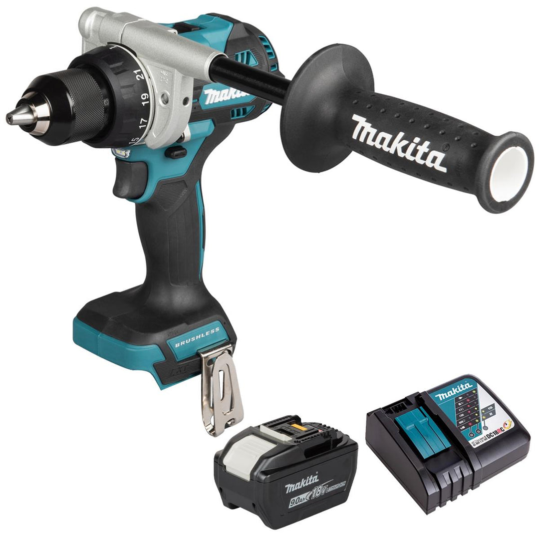 Makita DDF492Z 18V LXT Brushless Driver Drill with 1 x 9.0Ah Battery & Charger