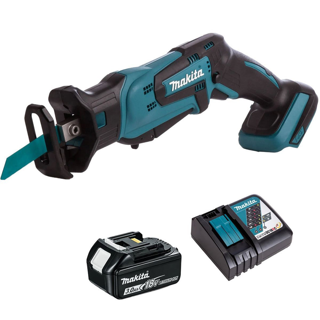Makita DJR183Z 18V Reciprocating Saw with 1 x 3.0Ah Battery &amp; Charger