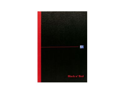 TieDex UK Oxford Black n' Red - notebook - A4 - 192 pages (pack of 5)