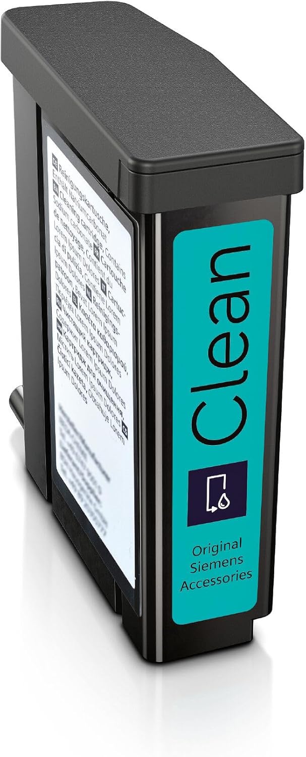 SIEMENS Cleaning Cartridge TZ800Z1 for fully automatic coffee machines EQ900plus, content 1 cleaning cartridge, Black