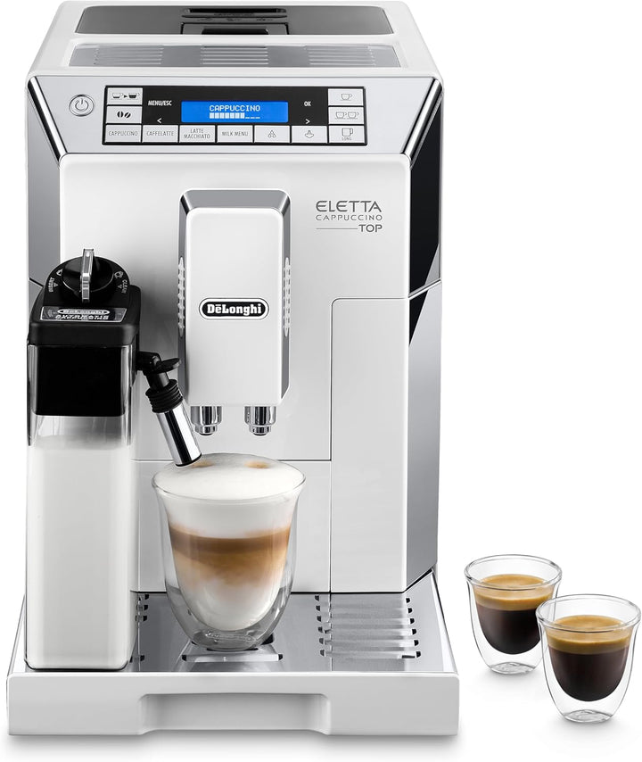 De'Longhi Eletta Cappuccino, Fully Automatic Bean to Cup Machine, Espresso, Coffee Maker, ECAM 45.760.W