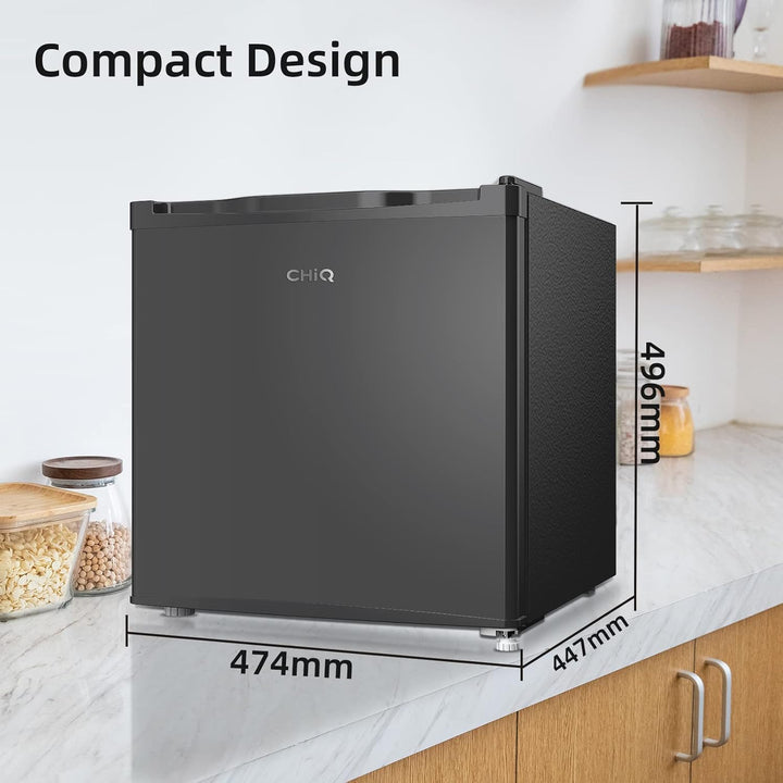 CHiQ CSD31D4EU, Table Top Mini Freezer, Small Freezer with 31L, 4 Star Freezing,12-Year Warranty on The Compressor,Adjustable Temperature Control [Energy Class E]