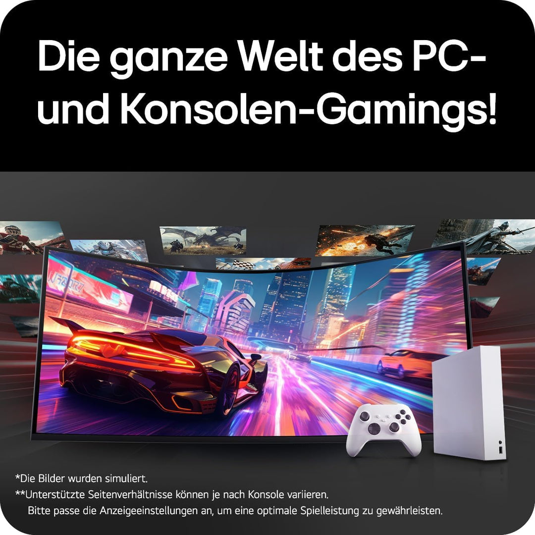LG 52G930B-B - Ultragear Gaming Monitor, 51.6", VA, 5K2K, (5121x2160), 21:9, 240Hz, 1ms, FreeSync Premium, Flat, Pivotable/Height Adjustable, Black