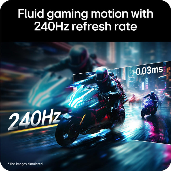 LG UltraGear™ OLED GX9s 39GX90SB-W 39 inch UWQHD Curved Smart Gaming Monitor | webOS, 240Hz, 0.03ms, WOLED 1300 nits, HDR True Black 400, AI Picture &amp; Sound, DP 1.4(DSC), HDMI 2.1 &amp; USB-C 65W