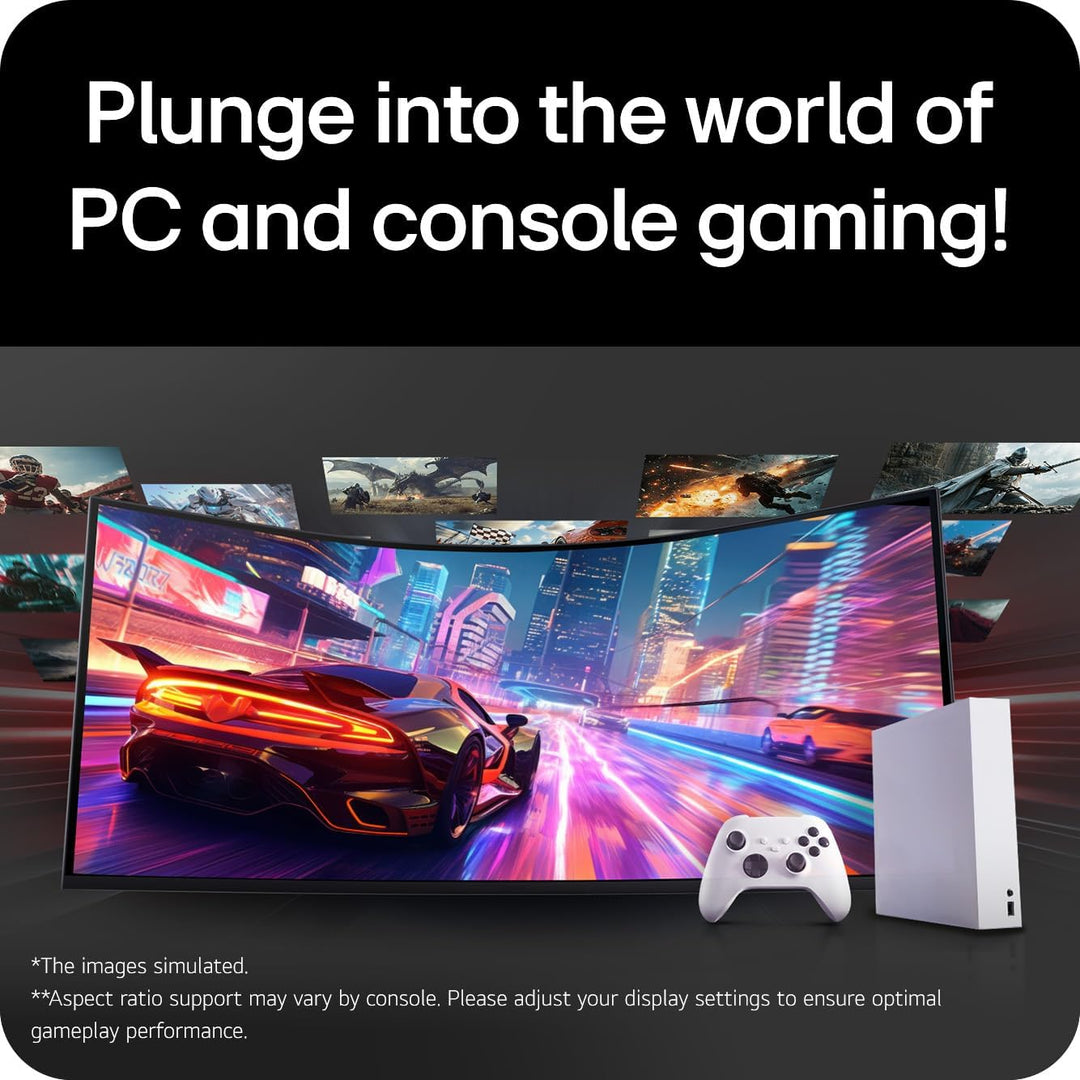 LG UltraGear evo G9 52G930B 52 inch 5K2K 240Hz Curved Gaming Monitor | World’s Largest 5K2K Display, 1000R Curve, 1ms GtG, HDR600, HDMI2.1, DP 2.1, USB-C 90W, FreeSync Premium