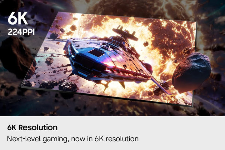 Samsung Odyssey G80HS 32" 6K 6144x3456 IPS Gaming Monitor, 1ms, Dual 330Hz 165Hz Refresh, HDR10+ Gaming, Gsync Compatible, Freesync Premium, HDMI 2.1, Displayport, USB, Height Adjust, LS32HG806ESXXU