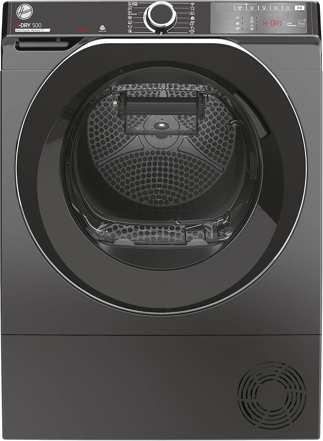 Hoover H-Dry 500 NDEH10RA2TCBER Freestanding Heat Pump Tumble Dryer, Large Capacity, A++, 10 kg Load, Graphite [Energy Class A++]