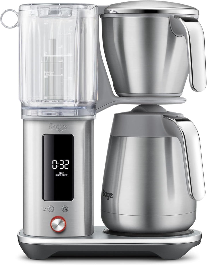Sage - The Luxe Brewer Thermal One Touch Crafted Coffee - SCA Golden Cup, Programmable, Dual-Wall Thermal Carafe, Cone & Flat Bottom Filters, 1.77L Removable Water Tank