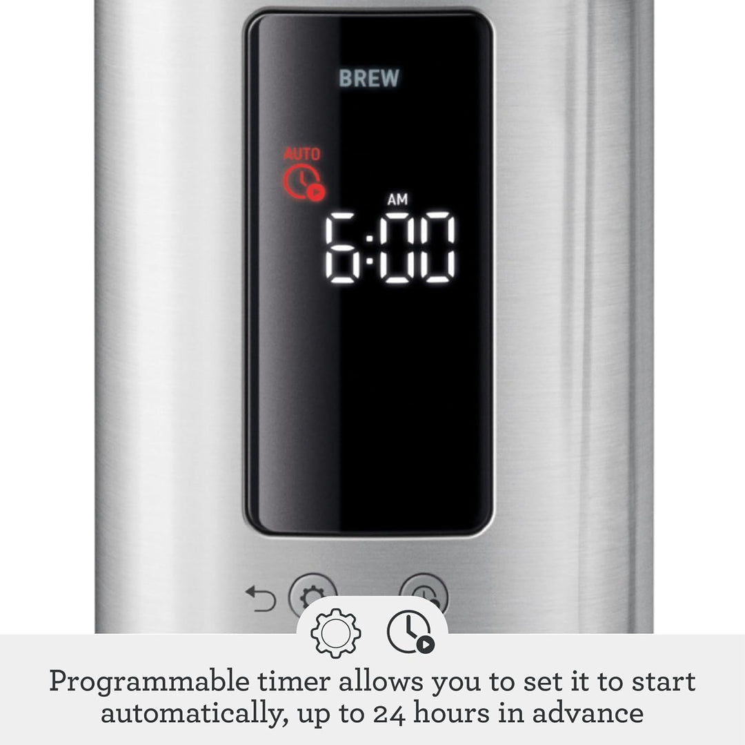 Sage - The Luxe Brewer Thermal One Touch Crafted Coffee - SCA Golden Cup, Programmable, Dual-Wall Thermal Carafe, Cone & Flat Bottom Filters, 1.77L Removable Water Tank