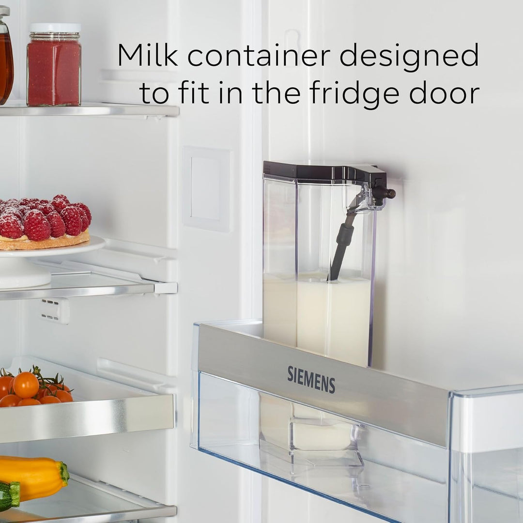 SIEMENS EQ500 Fully Automatic Bean to Cup Coffee Machine with Home Connect, coffeeSelect Display, oneTouch DoubleCup, 9 Coffee Beverages, autoMilk Clean, TQ518GB3 in Dark Inox