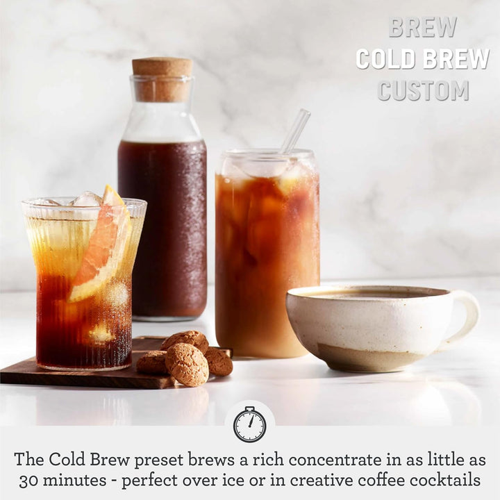 Sage - The Luxe Brewer Thermal One Touch Crafted Coffee - SCA Golden Cup, Programmable, Dual-Wall Thermal Carafe, Cone & Flat Bottom Filters, 1.77L Removable Water Tank