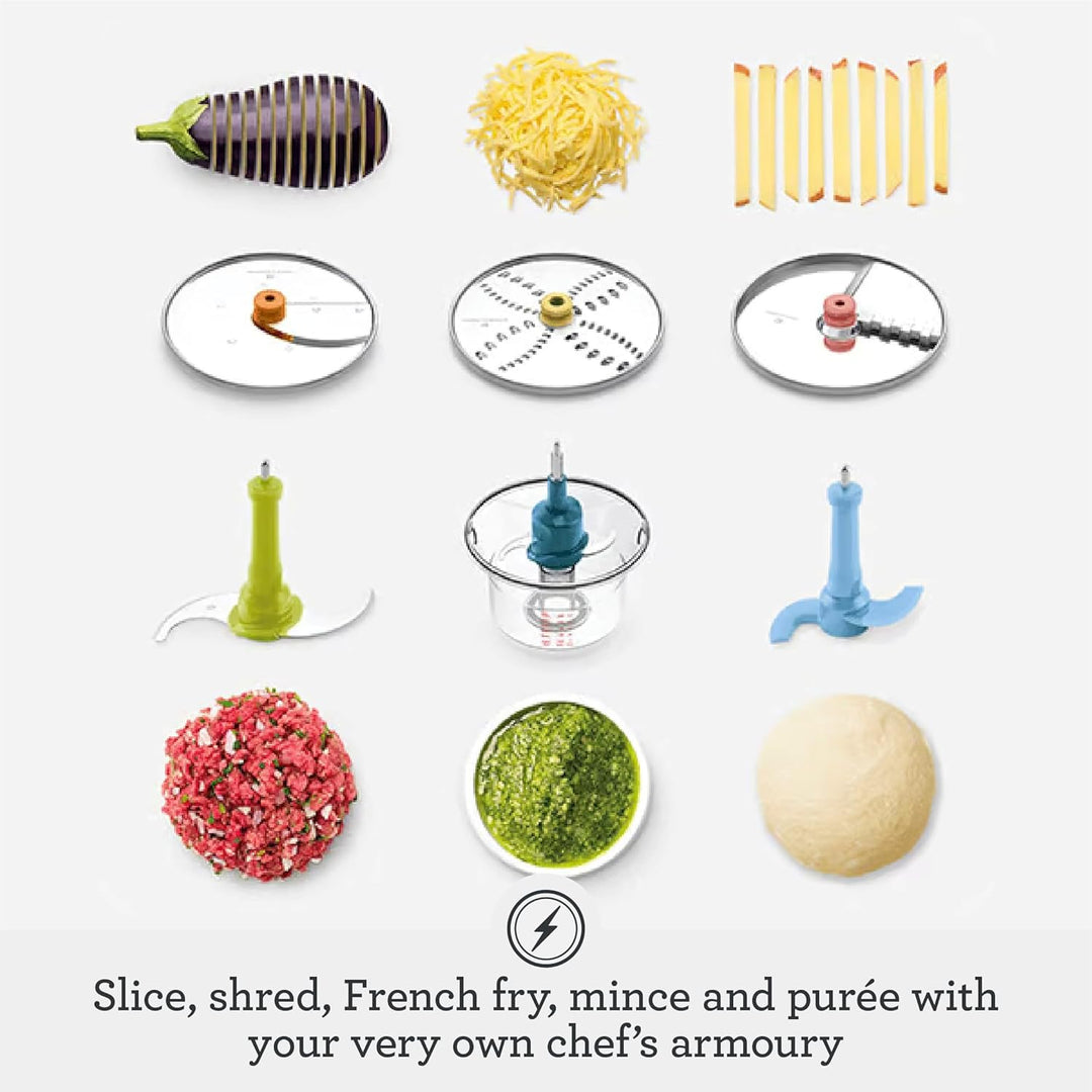 Sage - The Paradice 16 Food Processor - Multifunctional Vegetable Chopper, Dicer, Slicer, Shredder, Blender & Grater - 900W - Stainless Steel