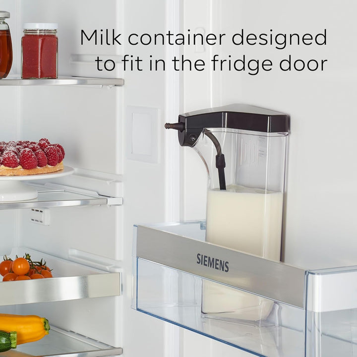 SIEMENS EQ700 Fully Automatic Bean to Cup Coffee Machine, 5" Touch Screen Display, Cold Brew/Slow Brew, Integrated Milk Container, 30+ Coffee Beverages with Home Connect, TQ717GB3