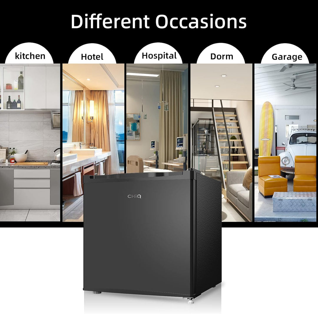 CHiQ CSD31D4EU, Table Top Mini Freezer, Small Freezer with 31L, 4 Star Freezing,12-Year Warranty on The Compressor,Adjustable Temperature Control [Energy Class E]