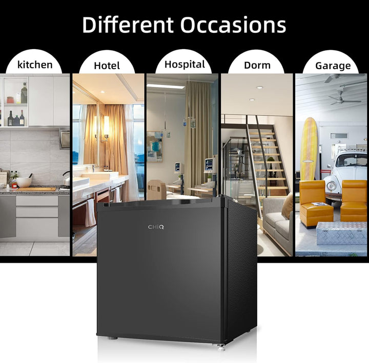 CHiQ CSD31D4EU, Table Top Mini Freezer, Small Freezer with 31L, 4 Star Freezing,12-Year Warranty on The Compressor,Adjustable Temperature Control [Energy Class E]