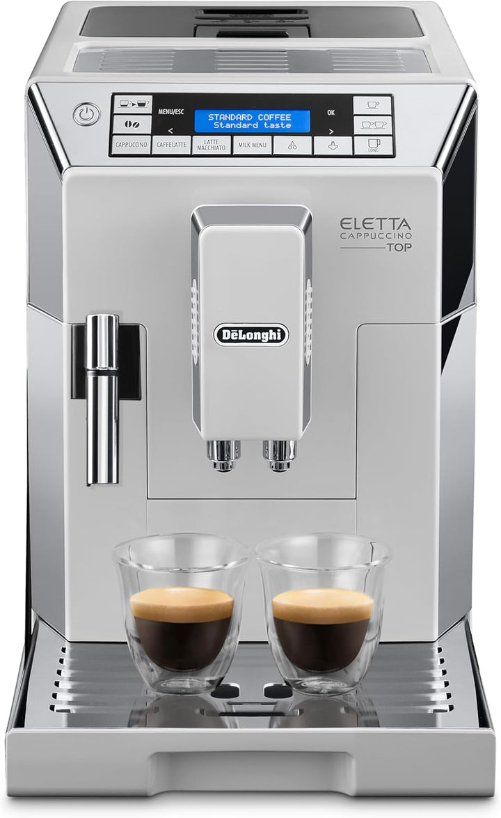 De'Longhi Eletta Cappuccino, Fully Automatic Bean to Cup Machine, Espresso, Coffee Maker, ECAM 45.760.W
