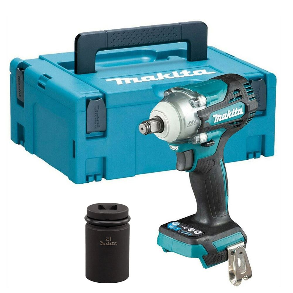 Makita DTW300Z 18V 1/2" Brushless Impact Wrench with Makpac Case &amp; Impact Socket