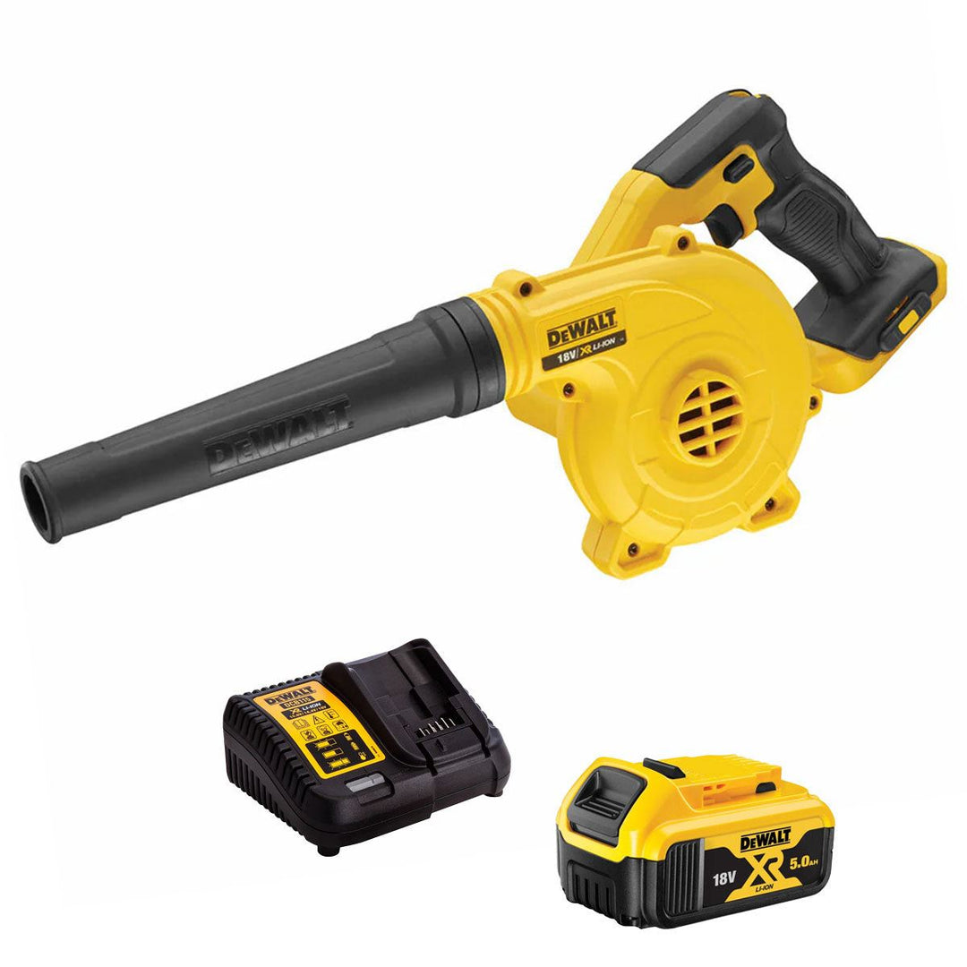 Dewalt DCV100 18V XR Compact Jobsite Blower with 1 x 5.0Ah Battery & Charger