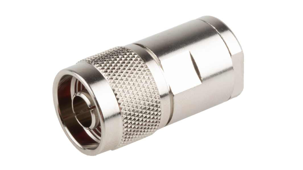 RS PRO Coaxial Connector Cable Male N Connector, 50 Ω, Straight Body Solder