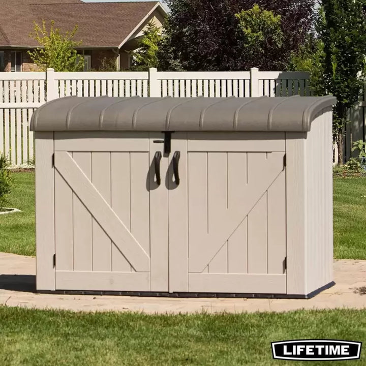 Lifetime 6ft 2" x 3ft 4" (1.9 x 1m) Horizontal 2,407 Litre Storage Shed - Model 60170