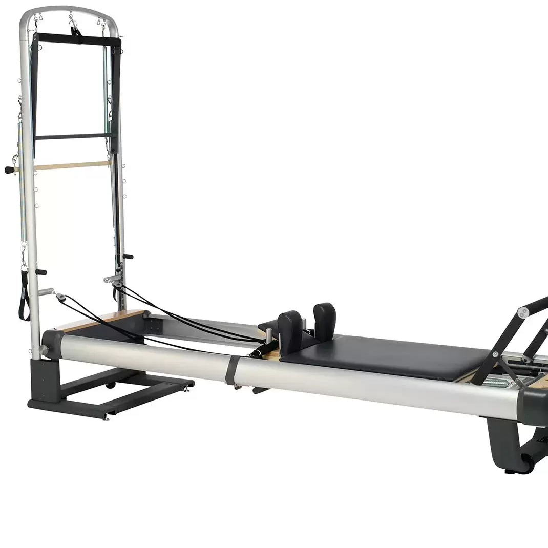 Peak Pilates System® Deluxe Reformer Adjustable ropes, scaled risers a ...