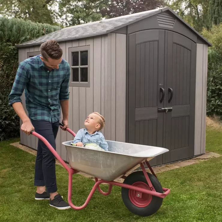 Lifetime 7ft x 9ft 6" (2.1x 2.9m) Rough Cut Storage Shed - Model 60310