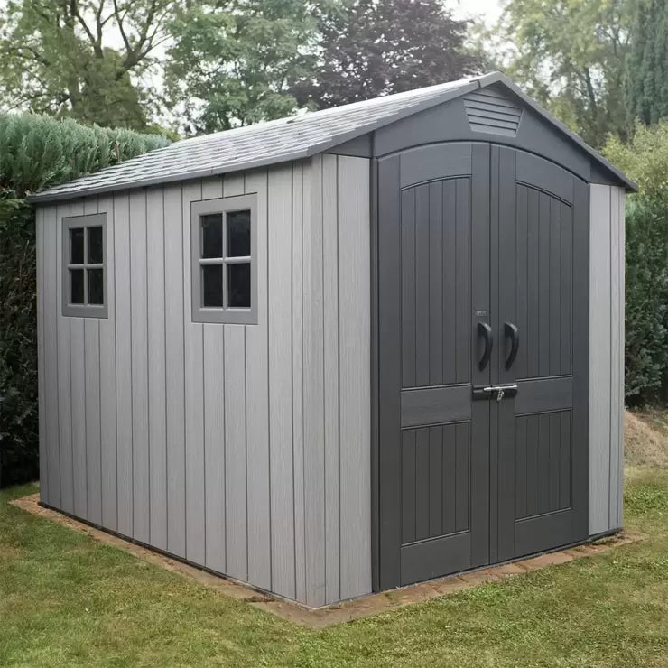 Lifetime 7ft x 9ft 6" (2.1x 2.9m) Rough Cut Storage Shed - Model 60310