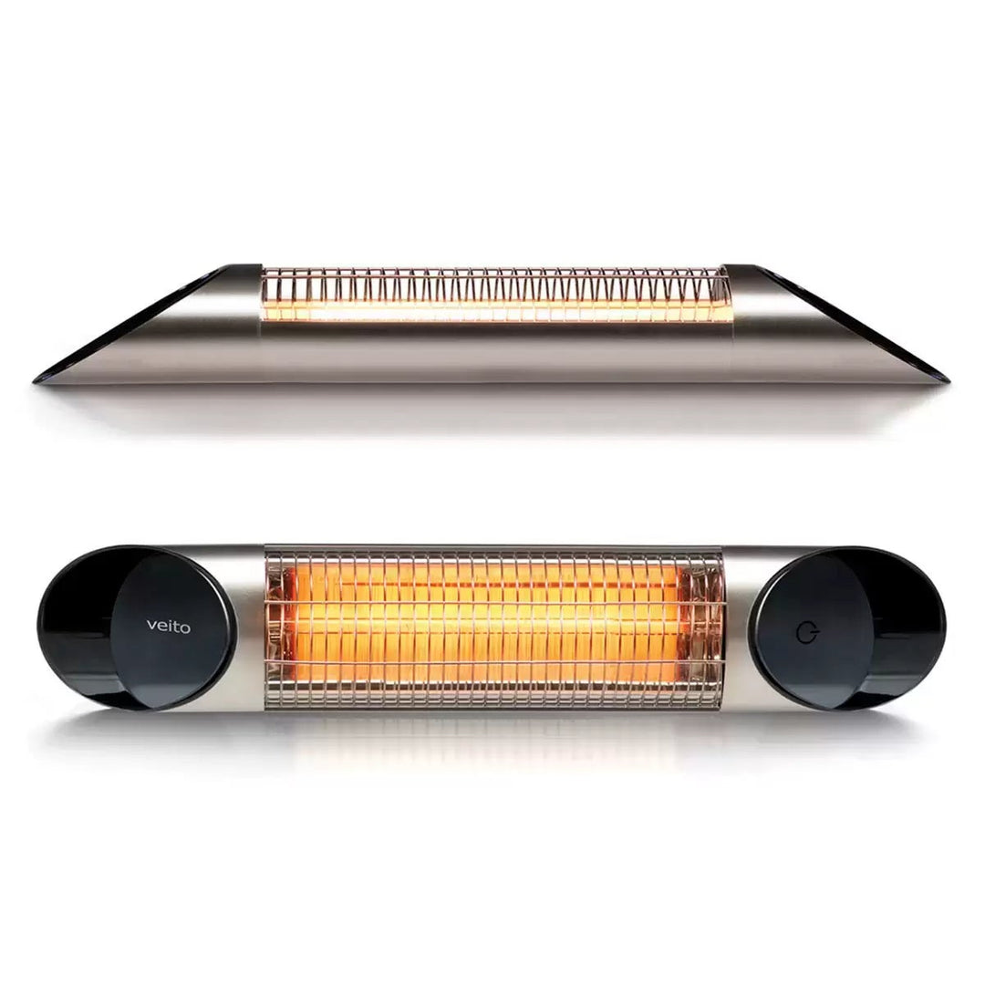 Veito Blade Mini Indoor And Outdoor Carbon Infrared Heater - Silver