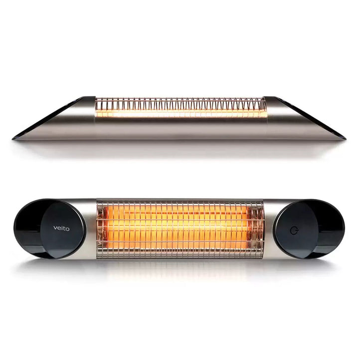 Veito Blade Mini Indoor And Outdoor Carbon Infrared Heater - Silver