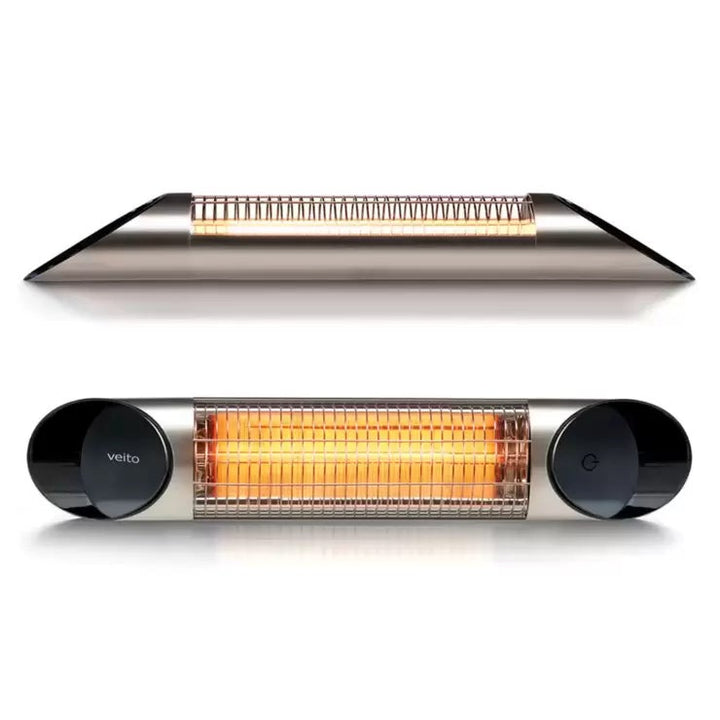 Veito Blade Mini Indoor And Outdoor Carbon Infrared Heater - Silver