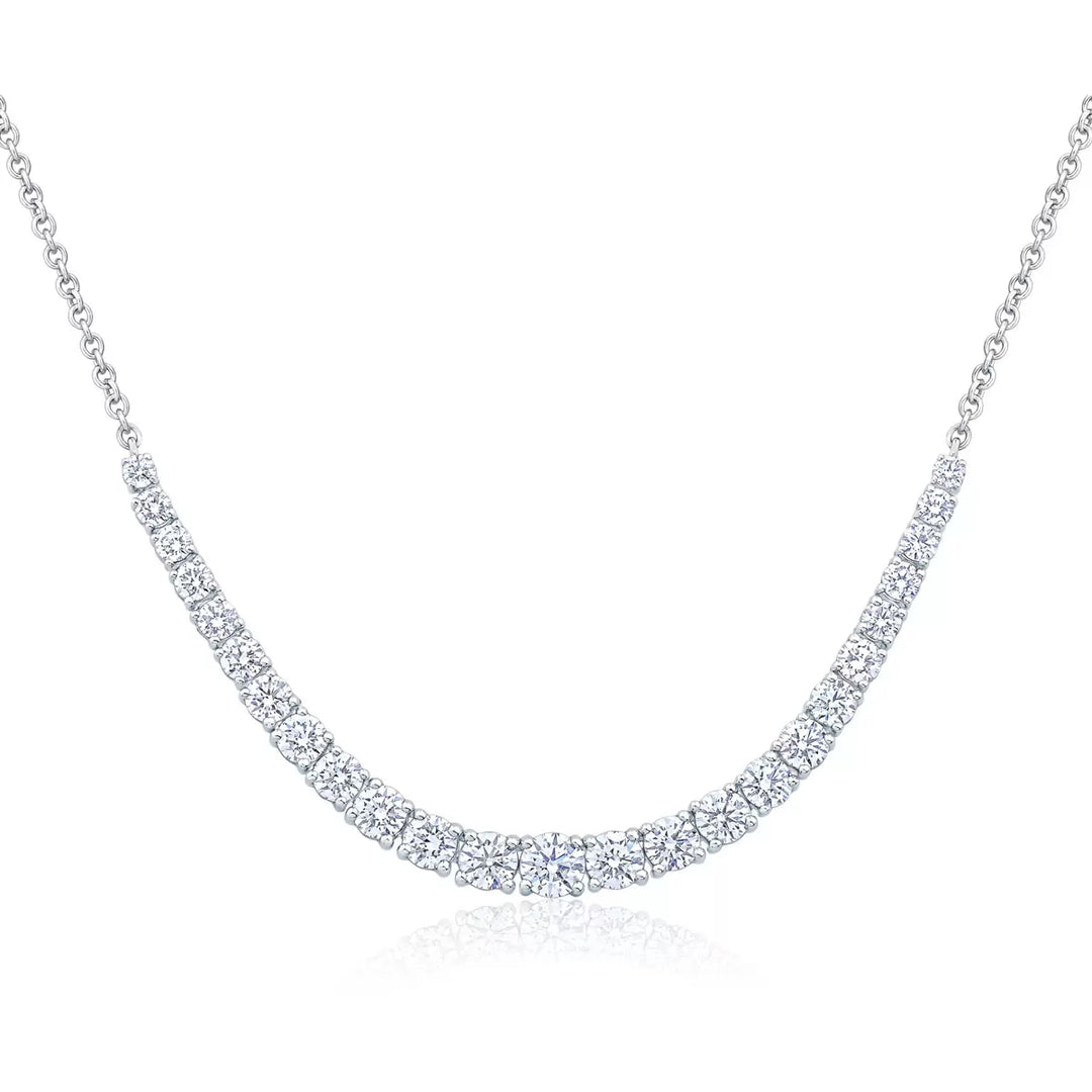 2.50ctw Round Brilliant Cut Diamond Necklace, 14ct White Gold