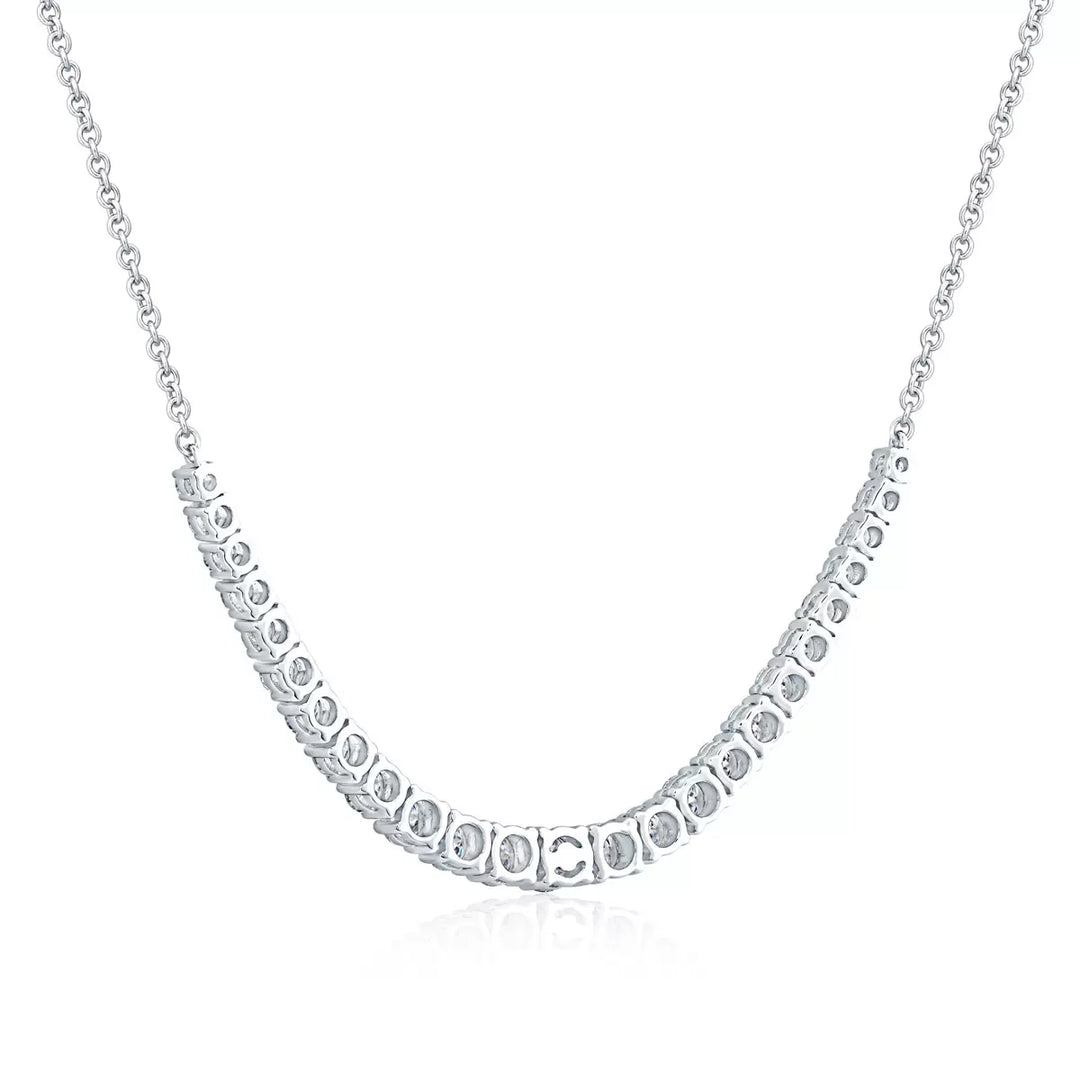 2.50ctw Round Brilliant Cut Diamond Necklace, 14ct White Gold