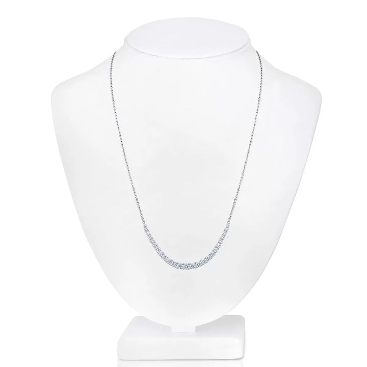 2.50ctw Round Brilliant Cut Diamond Necklace, 14ct White Gold