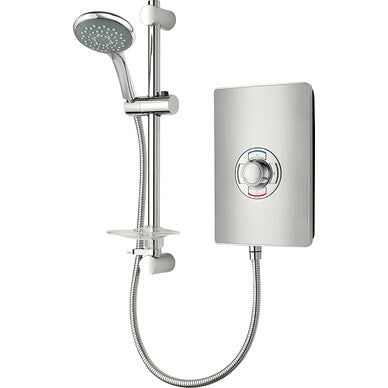 Triton Collection Electric Shower Brushed Steel 9.5kW